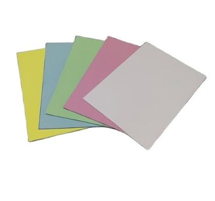 Papel sin carbono impermeable en embalaje en rectángulo para aplicaciones de procesamiento químico
