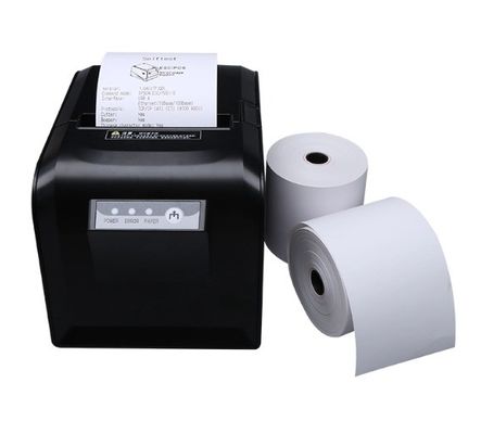 Rollos de papel térmico sin recubrimiento para la impresión rápida y duradera de recibos en los supermercados