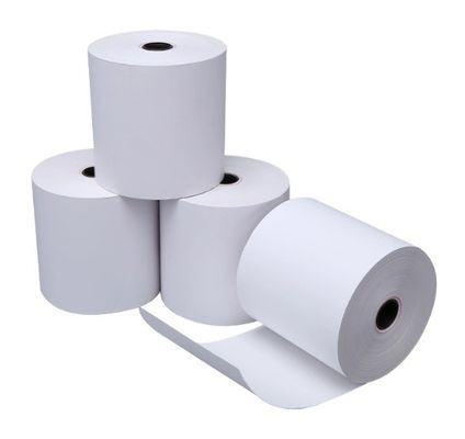 Rollos de papel térmico sin recubrimiento para la impresión rápida y duradera de recibos en los supermercados