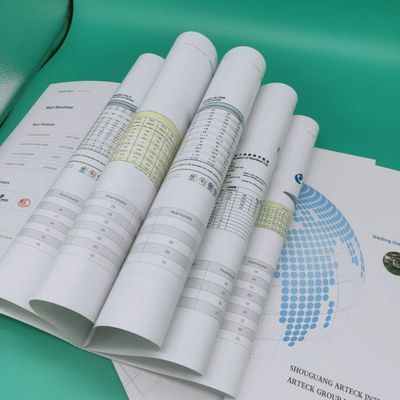 Certificación de celulosa química C2s Tarjeta de arte 100% celulosa virgen recubierta con papel en rollos