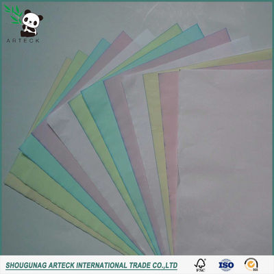 48-80 gm Papel sin carbono de color de pulpa de madera virgen para la fabricación de rollos de papel