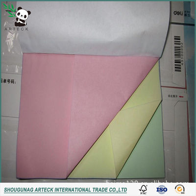 48-80 gm Papel sin carbono de color de pulpa de madera virgen para la fabricación de rollos de papel