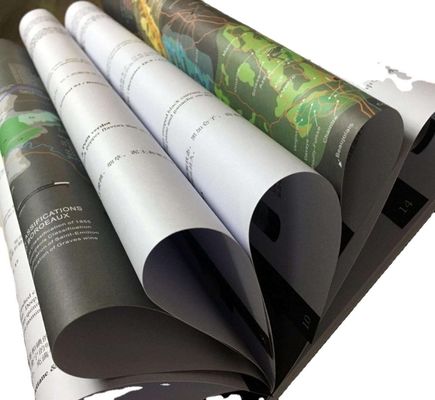 Excelente papel de arte C2s con tinta y recubrimiento de doble cara para impresión profesional