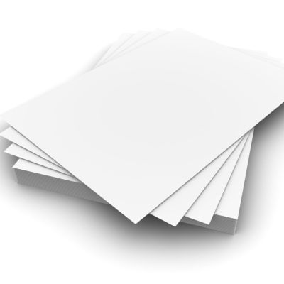 Papel artesanal de marfil con recubrimiento de un lado del peso base 190-400GSM