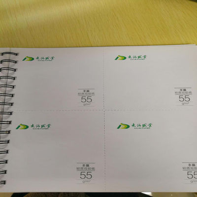 55-98 gm de papel de cultivo/hoja de papel sin revestimiento/bolsillo tamaño con variación de gramo 3 o 4%