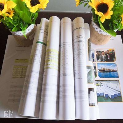 Papel de arte de doble cara recubierto de 80 a 250 gramos en paquete de rebanada/rollo