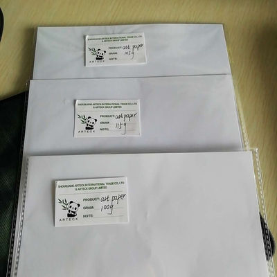 Impresión offset Papel de arte de celulosa químico-mecánico compatible Águila de nieve y duradero