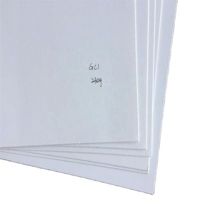 Papelería química-mecánica 230/250/300GSM C1S cartón de caja de marfil en hoja con 100% de pulpa de madera
